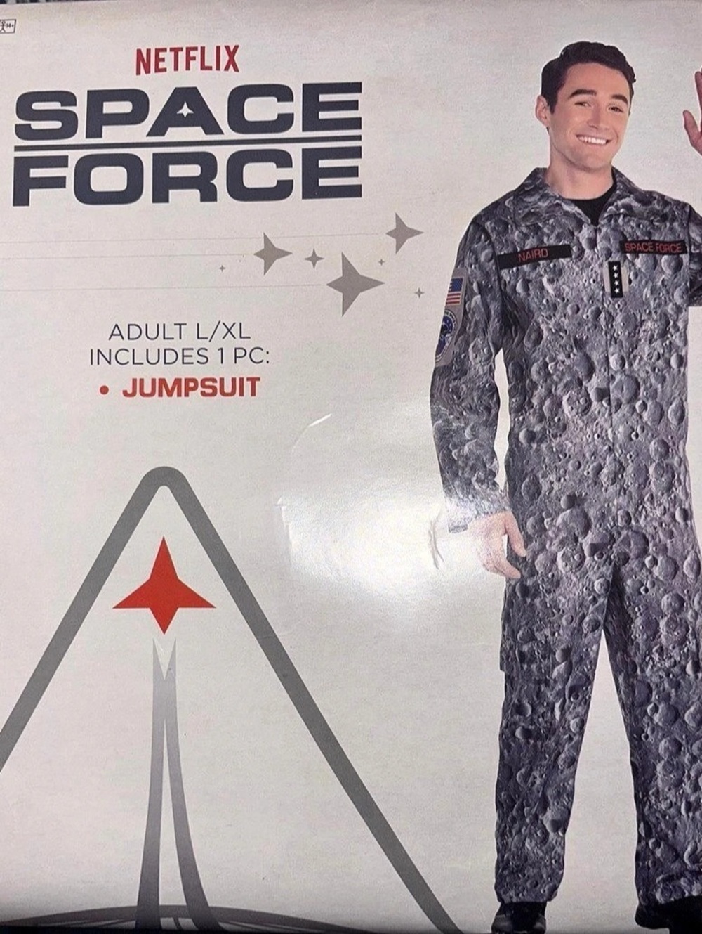 Halloween 🎃 Netflix Space Force Jumpsuit Gray L/XL Unisex